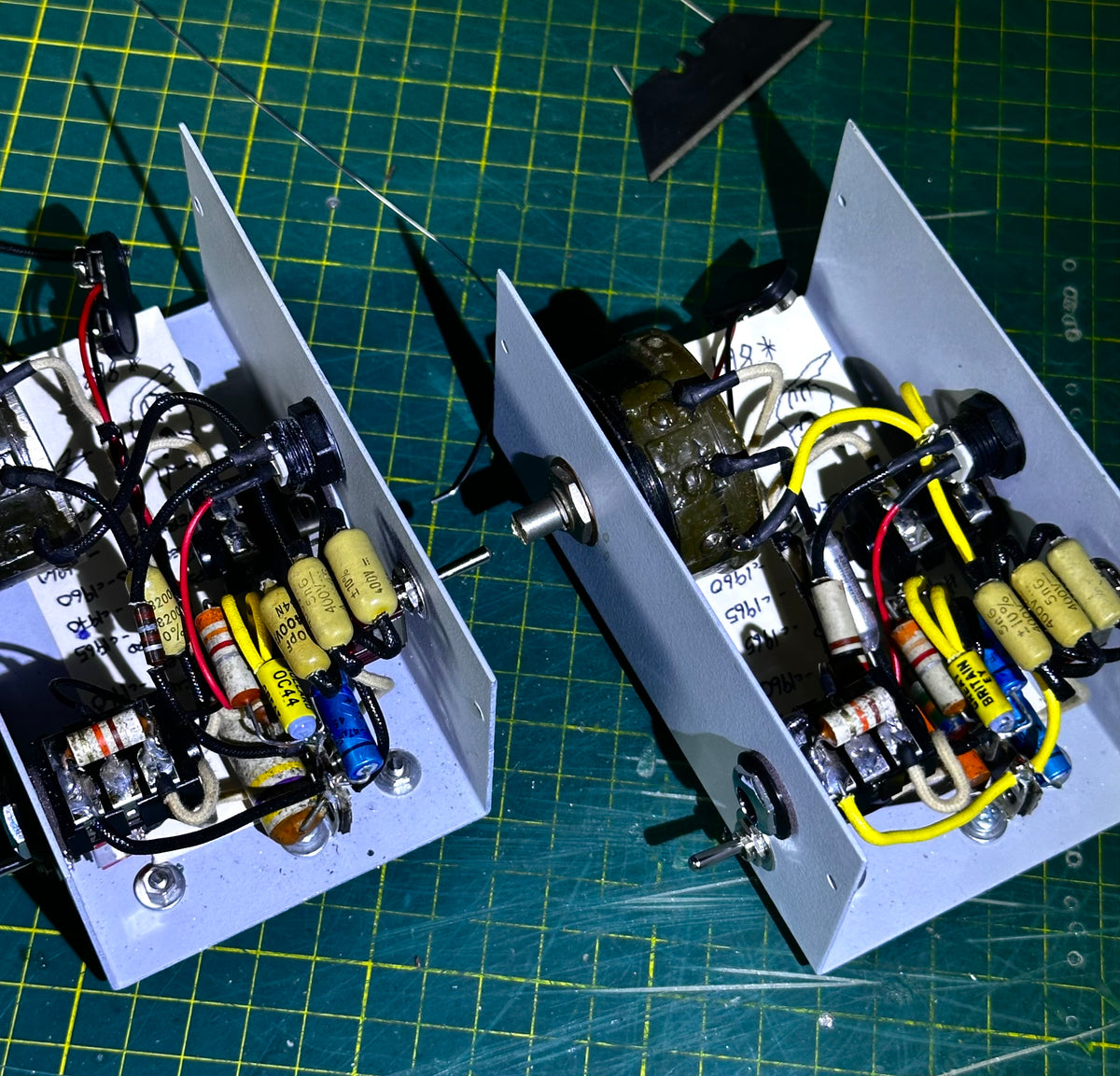 War Pig Mullard OC44 Yellow Jacket Treble Boost Iommi Replica Enclosure